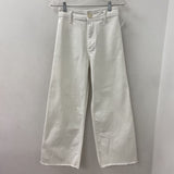 ZARA WOMEN'S JEANS white 4