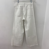 ZARA WOMEN'S JEANS white 4