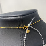 BRYCE HUDSON WOMEN'S NECKLACE gold white