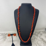 italy WOMEN'S JEWELRY SET coral