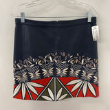 TORY BURCH WOMEN'S SKIRT navy white red 6