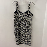 Club Monaco WOMEN'S DRESS black white 8