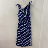 MANGO/MNG WOMEN'S DRESS blues white 8