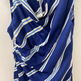 MANGO/MNG WOMEN'S DRESS blues white 8