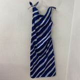 MANGO/MNG WOMEN'S DRESS blues white 8