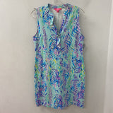 lilly pulitzer WOMEN'S DRESS aqua pink green M
