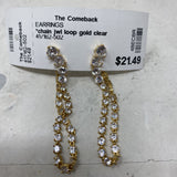WOMEN'S EARRINGS gold clear