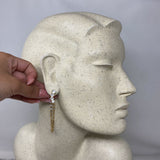 WOMEN'S EARRINGS gold clear