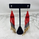 925 WOMEN'S EARRINGS red black yellow