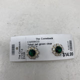 WOMEN'S EARRINGS green clear
