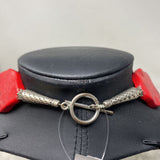 WOMEN'S NECKLACE red silver