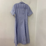 Club Monaco WOMEN'S DRESS blue white 10