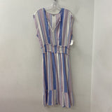 RAILS WOMEN'S DRESS blue white pink orange L