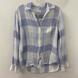 RAILS WOMEN'S BLOUSE/SHIRT blue white XS