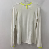 LUCKY IN LOVE WOMEN'S ACTIVE TOP white neon M