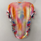 LUCKY IN LOVE WOMEN'S ACTIVE TOP neon orange pink M