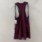LUCKY IN LOVE WOMEN'S ACTIVE TOP white maroon 12