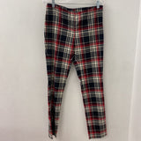 LE CHATEAU WOMEN'S PANTS black red white 7/8