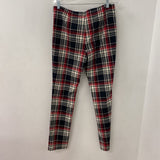 LE CHATEAU WOMEN'S PANTS black red white 7/8
