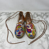 GAIMO espadrilles WOMEN'S SANDALS tan yellow pink multi 40