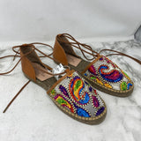 GAIMO espadrilles WOMEN'S SANDALS tan yellow pink multi 40
