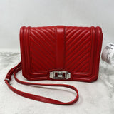 REBECCA MINKOFF WOMEN'S BAG red silver