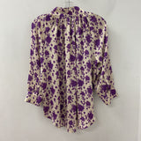 SMYTHE WOMEN'S BLOUSE/SHIRT purple beige XS