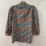 SMYTHE WOMEN'S BLOUSE/SHIRT blue orange pink S