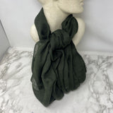 EILEEN FISHER WOMEN'S SCARF/SHAWL dark green