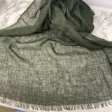 EILEEN FISHER WOMEN'S SCARF/SHAWL dark green