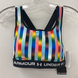 UNDER ARMOUR WOMEN'S ACTIVE BRA colourful stripes M