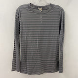 GAP WOMEN'S T-SHIRT grey stripe S