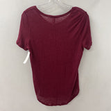 H&M WOMEN'S T-SHIRT burgundy M