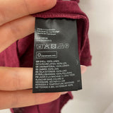H&M WOMEN'S T-SHIRT burgundy M
