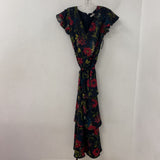 PER UNA WOMEN'S DRESS black multi floral 8