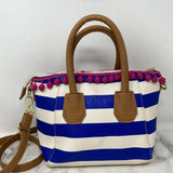 BETSEY JOHNSON WOMEN'S BAG bcram white stripe