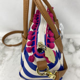 BETSEY JOHNSON WOMEN'S BAG bcram white stripe