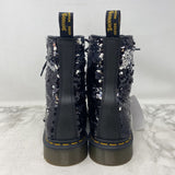 DR. MARTENS WOMEN'S BOOTS black silver 9/41