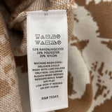 JOIE WOMEN'S SWEATER white tan L