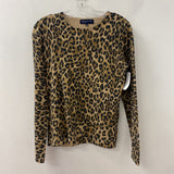 JNY jones new york WOMEN'S SWEATER leopard print M