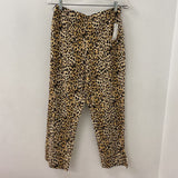 ZARA WOMEN'S PANTS leopard print S