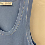 ZARA WOMEN'S TANK/CAMI blue S