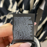H&M WOMEN'S DRESS black ivory S