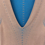 WOMEN'S DRESS salmon blue red M