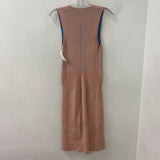 WOMEN'S DRESS salmon blue red M
