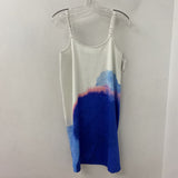 COS WOMEN'S DRESS white blue purple pink S