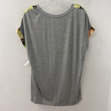 MARC CAIN WOMEN'S TOP grey lime pink XL/6