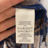 FREE PEOPLE WOMEN'S BLOUSE/SHIRT navy cream beige S