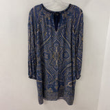 Massimo Dutti WOMEN'S DRESS blue paisley S