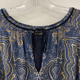 Massimo Dutti WOMEN'S DRESS blue paisley S